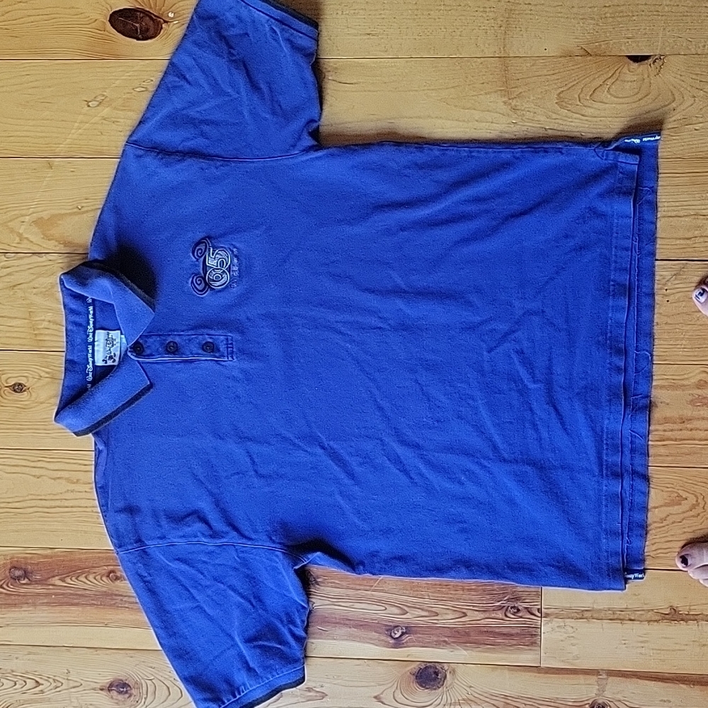Vintage Y2k Walt Disney World Resort Shirt Large Blue 2005 Mickey Mouse